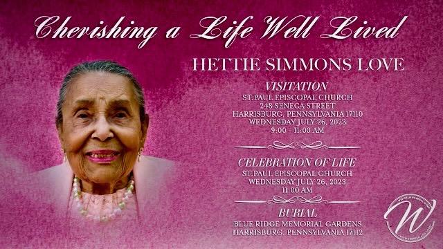 Cherishing a Life Well Lived - Hettie Simmons Love